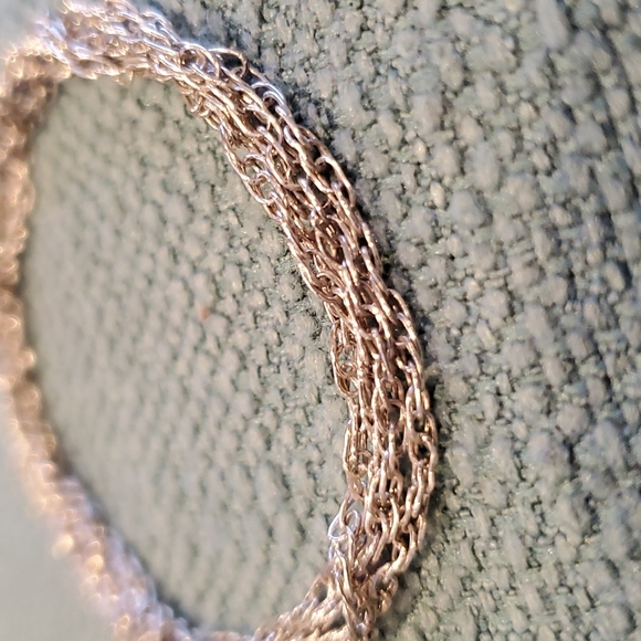 Vintage 925 Silver Necklace, Sweet SUPER Unique Chain, 24 inches - Picture 2 of 10